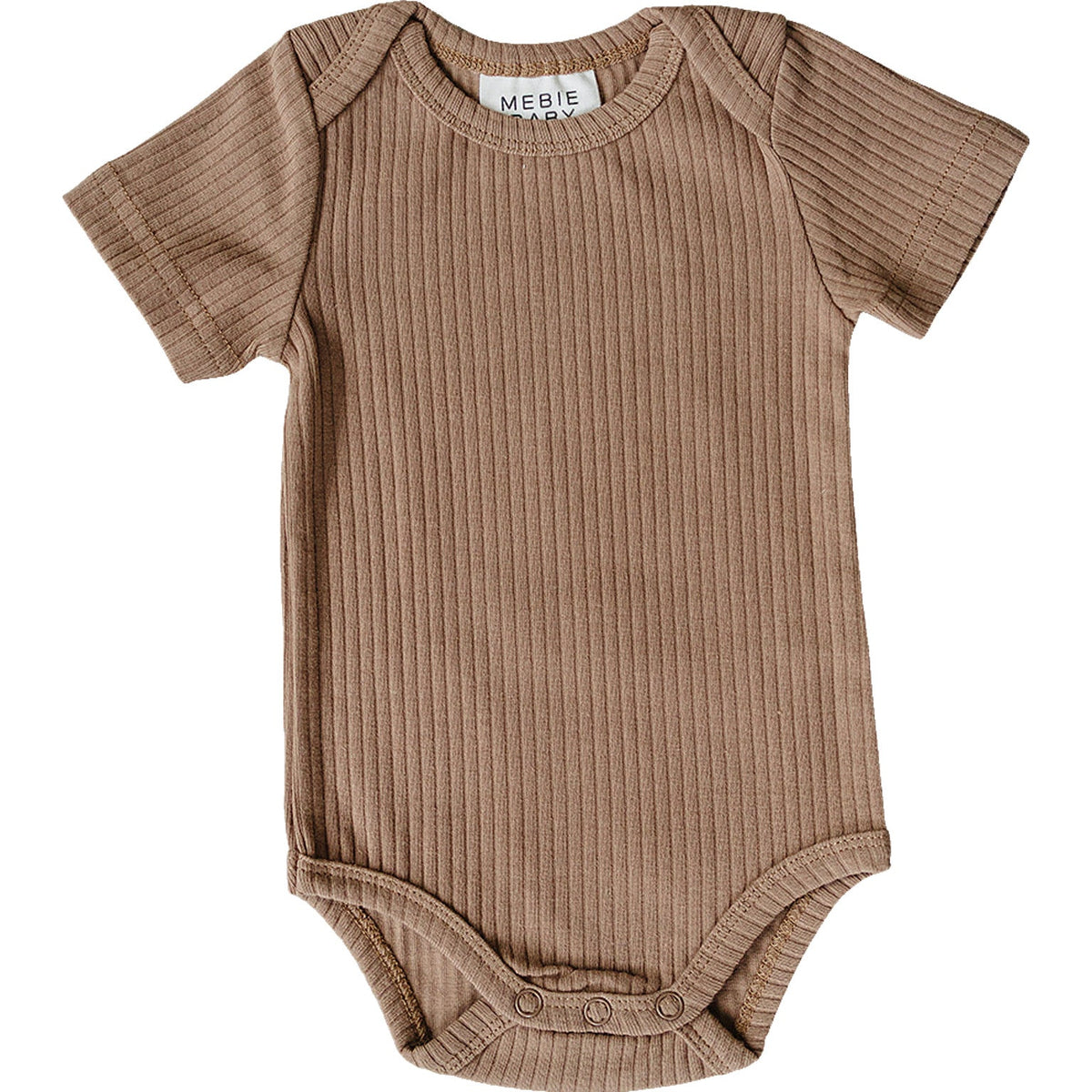 Three Little Tots Tan Ribbed Bodysuit
