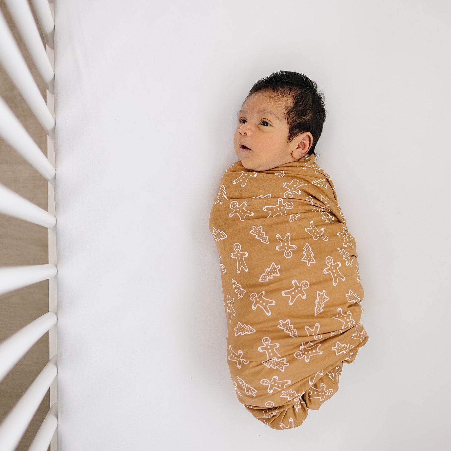 Gingerbread Bamboo Stretch Swaddle