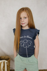 Three Little Tots Born to Bloom Ruffle Tee, additional product photo