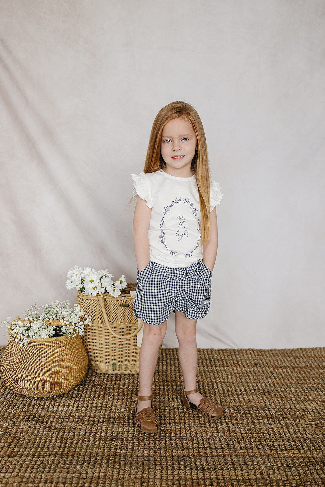 Three Little Tots Be The Light Ruffle Tee, additional view