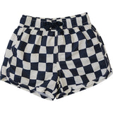 Three Little Tots Wavy Checkered Swim Shorts
