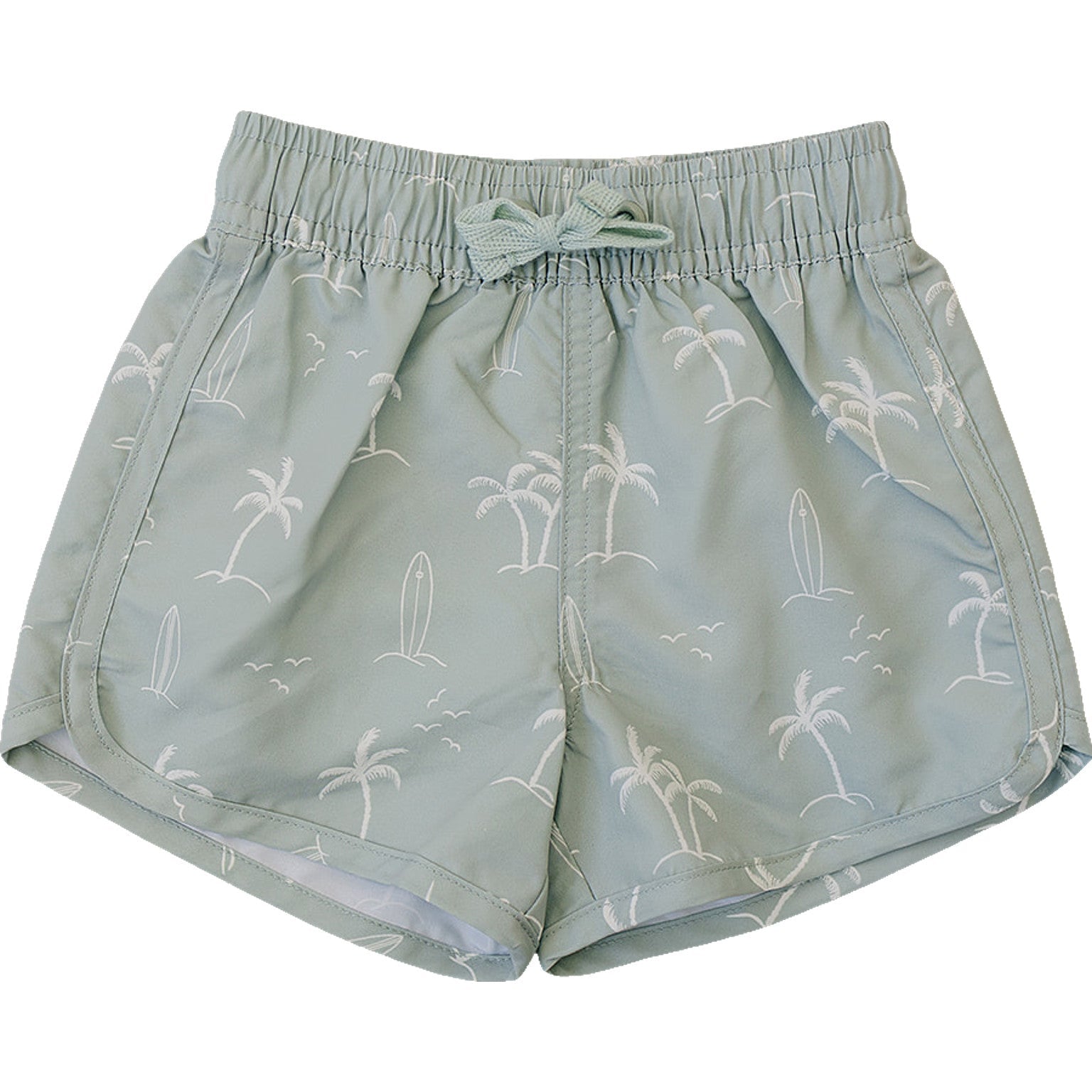 Three Little Tots Sage Surfer Swim Shorts