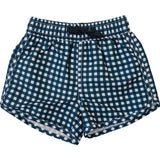 Three Little Tots Navy Gingham Swim Shorts
