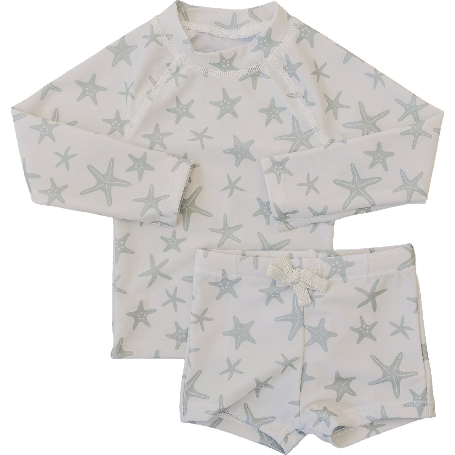 Three Little Tots Star Fish Long Sleeve Swim Set