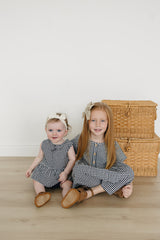 Three Little Tots Navy Gingham Peplum Set, supplementary photo