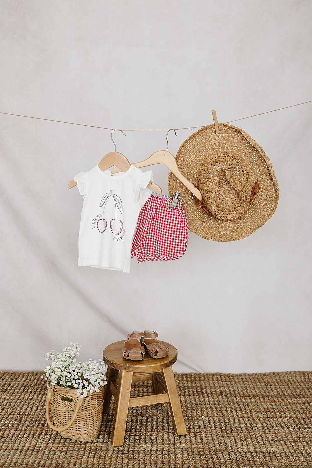 Three Little Tots Cherry Ruffle Tee, supplementary photo