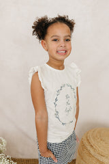Three Little Tots Be The Light Ruffle Tee, alternate angle