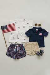 Flag Button Short Set