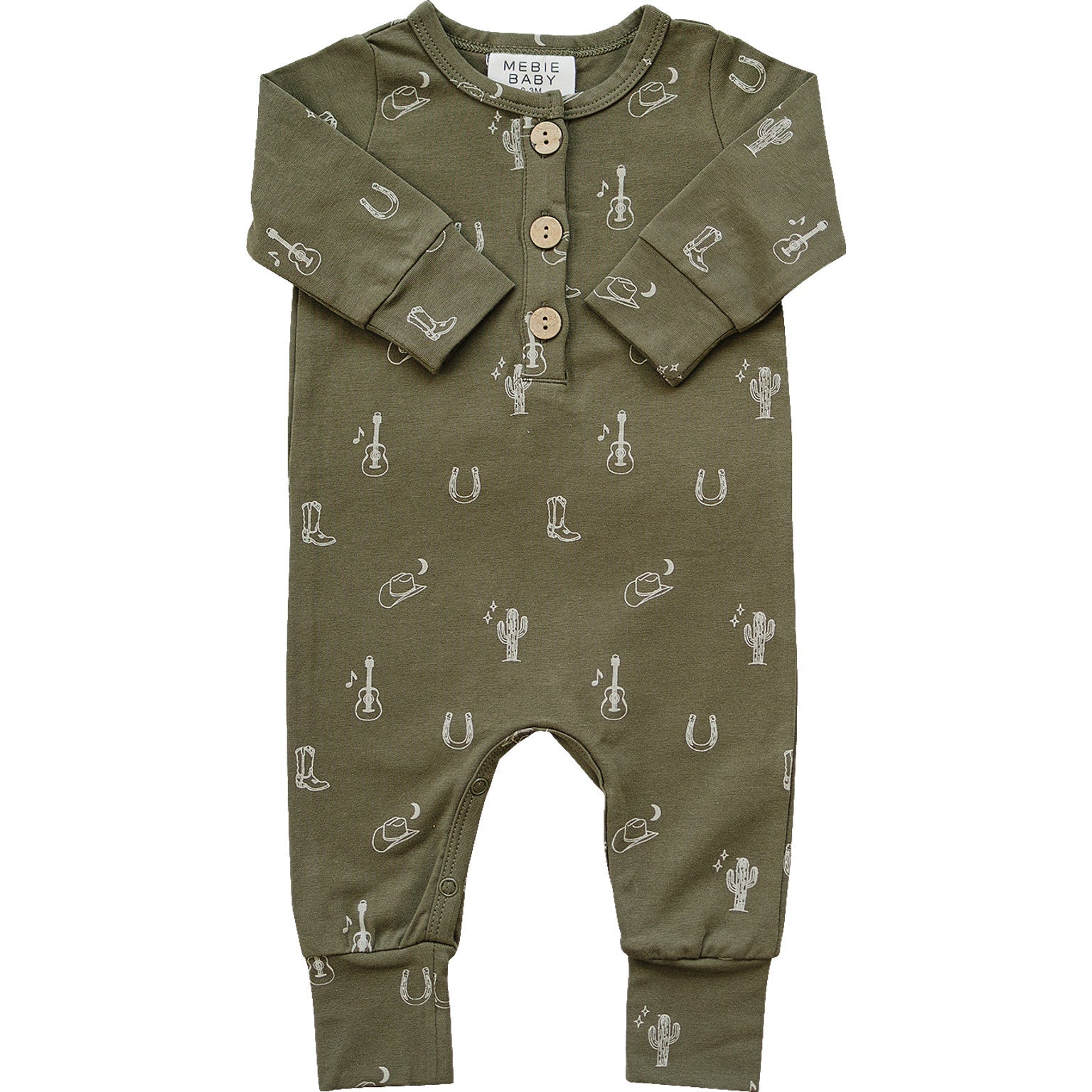 Nashville Long Sleeve Button Romper