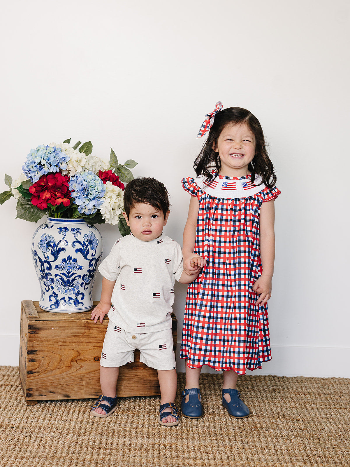 Flag Button Short Set