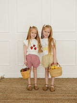 Three Little Tots Strawberry Ruffle Tee, additional view