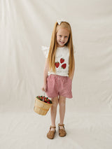 Three Little Tots Strawberry Ruffle Tee, additional product photo
