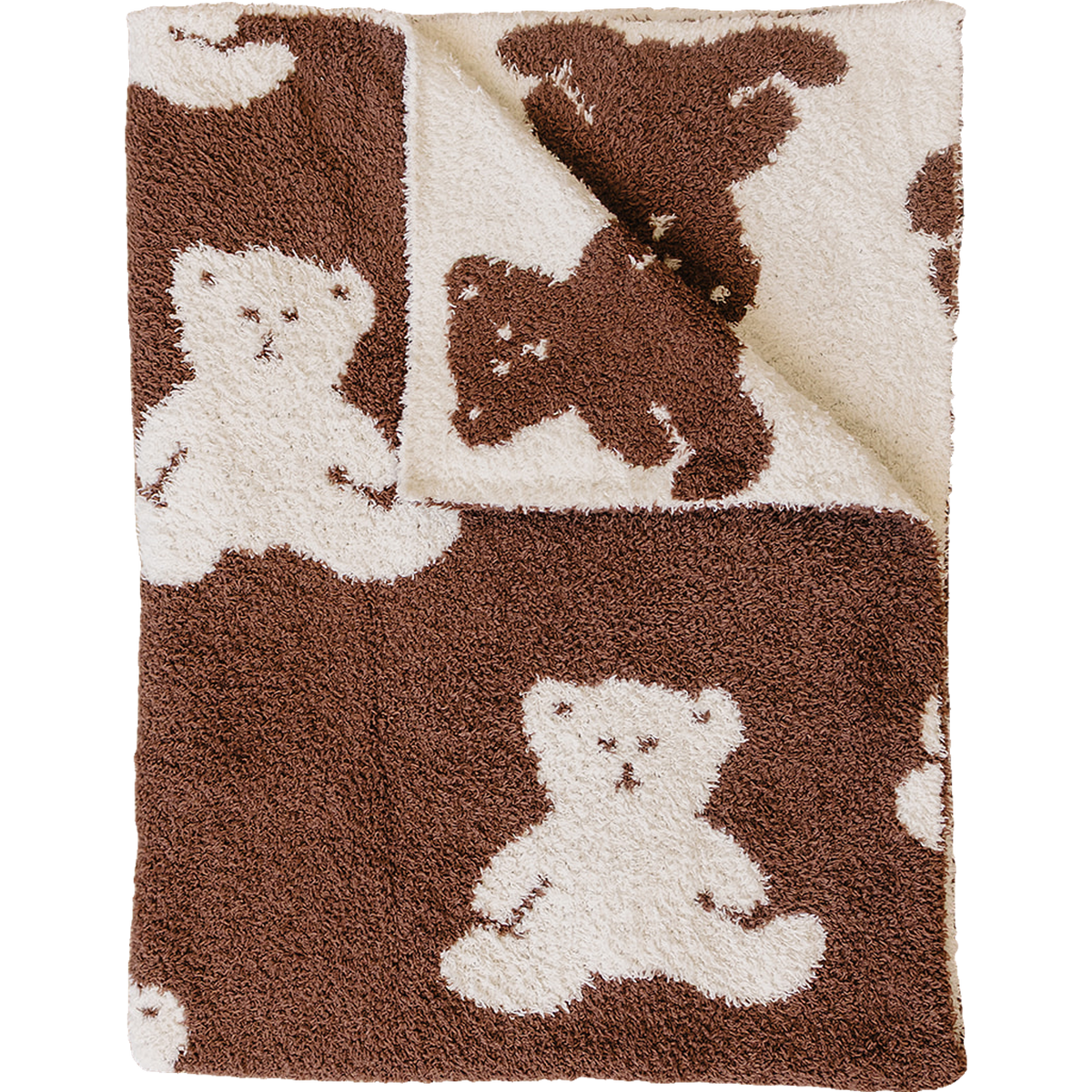 Three Little Tots Teddy Bear Plush Blanket