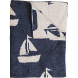 Three Little Tots Sailboat Plush Blanket