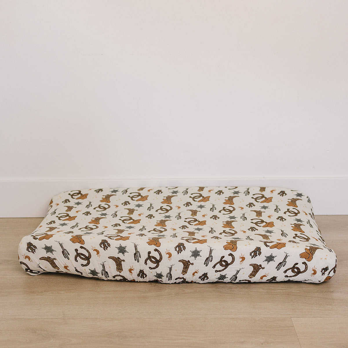 Outlaw Cowboy Muslin Changing Pad Cover