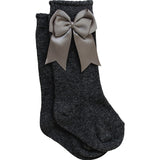 Three Little Tots Mebie High Rise Bow Socks, alternate angle