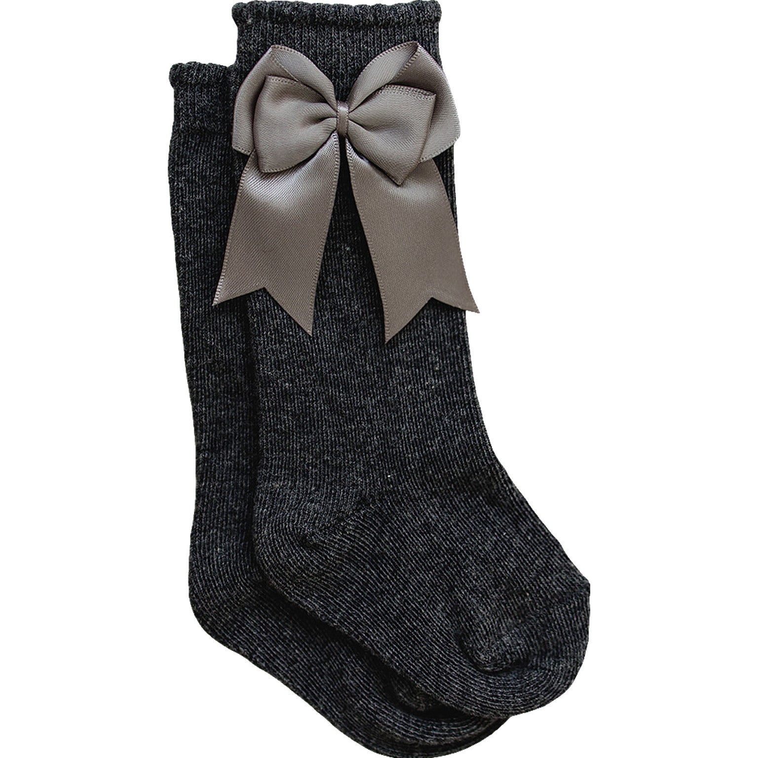 Three Little Tots Mebie High Rise Bow Socks, alternate angle