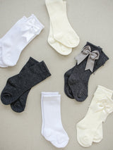 Three Little Tots Mebie High Rise Bow Socks, third additional photo