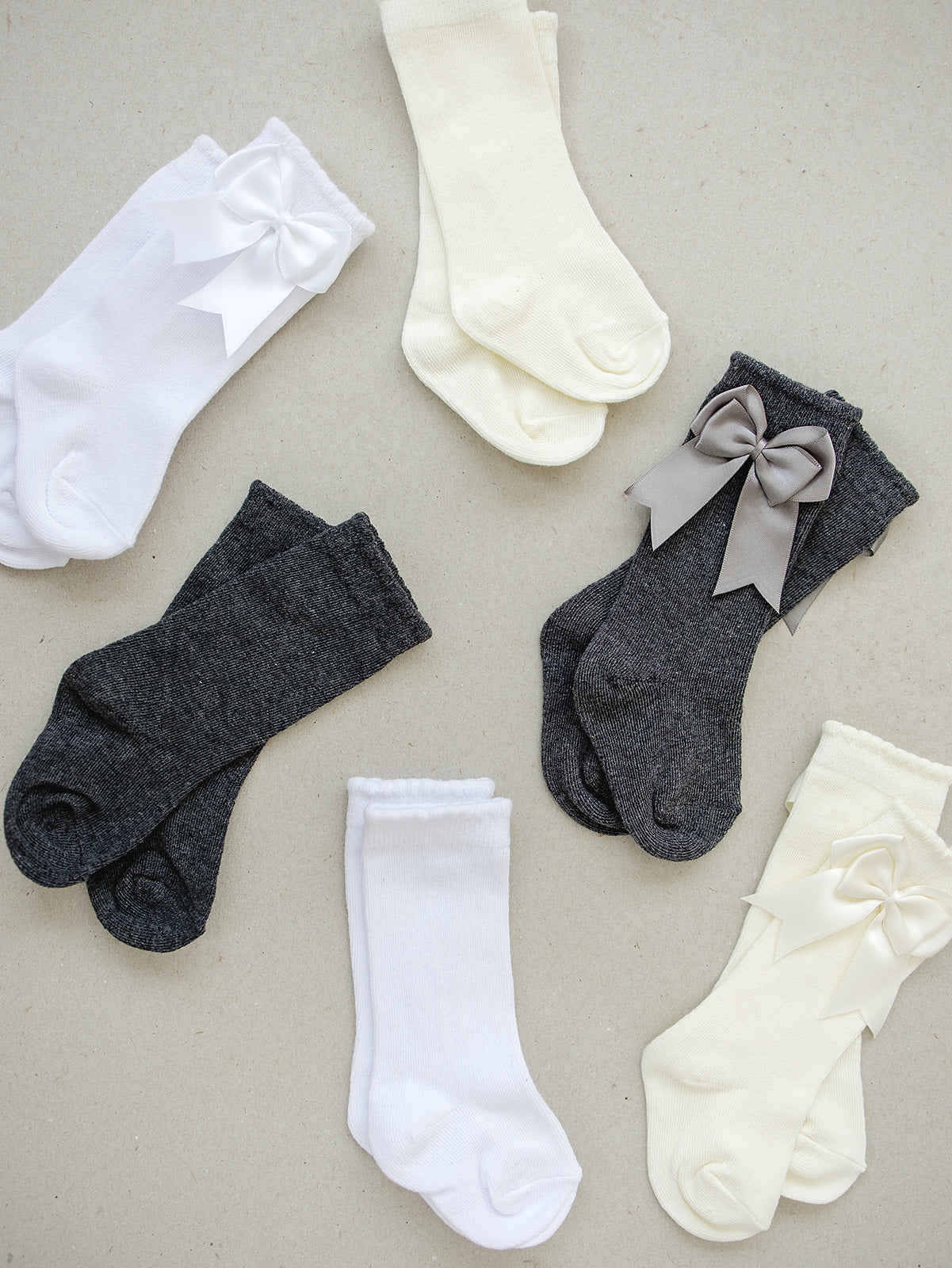 Three Little Tots Mebie High Rise Bow Socks, third additional photo