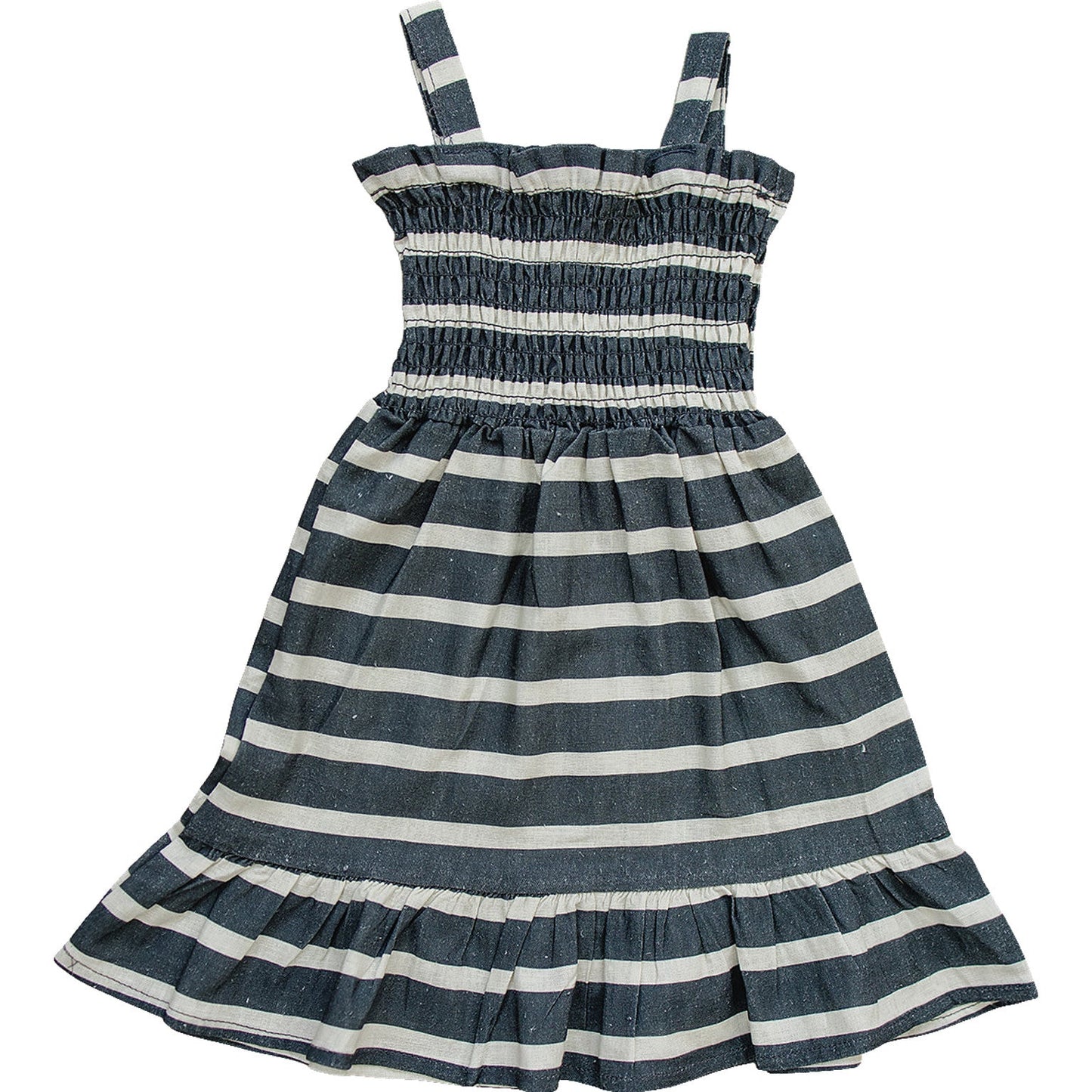 Three Little Tots Stripe Linen Dress