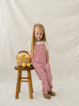 Red Stripe Overalls
