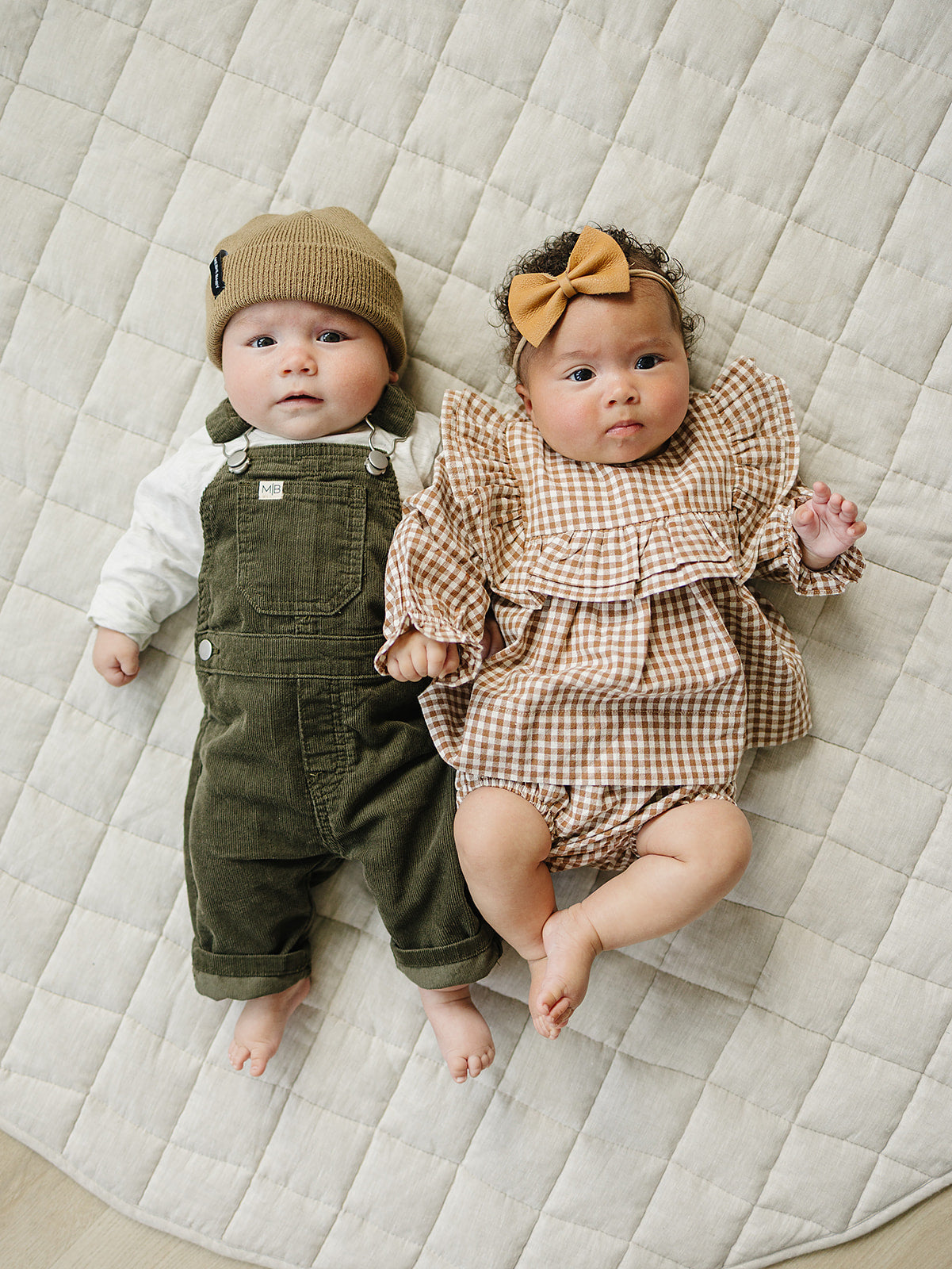 Gingham Ruffle Bloomer Set