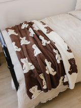Three Little Tots Teddy Bear Plush Blanket, second additional photo