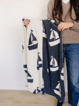 Three Little Tots Sailboat Plush Blanket, supplementary photo