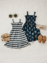 Three Little Tots Bow Linen Dress, extra product detail