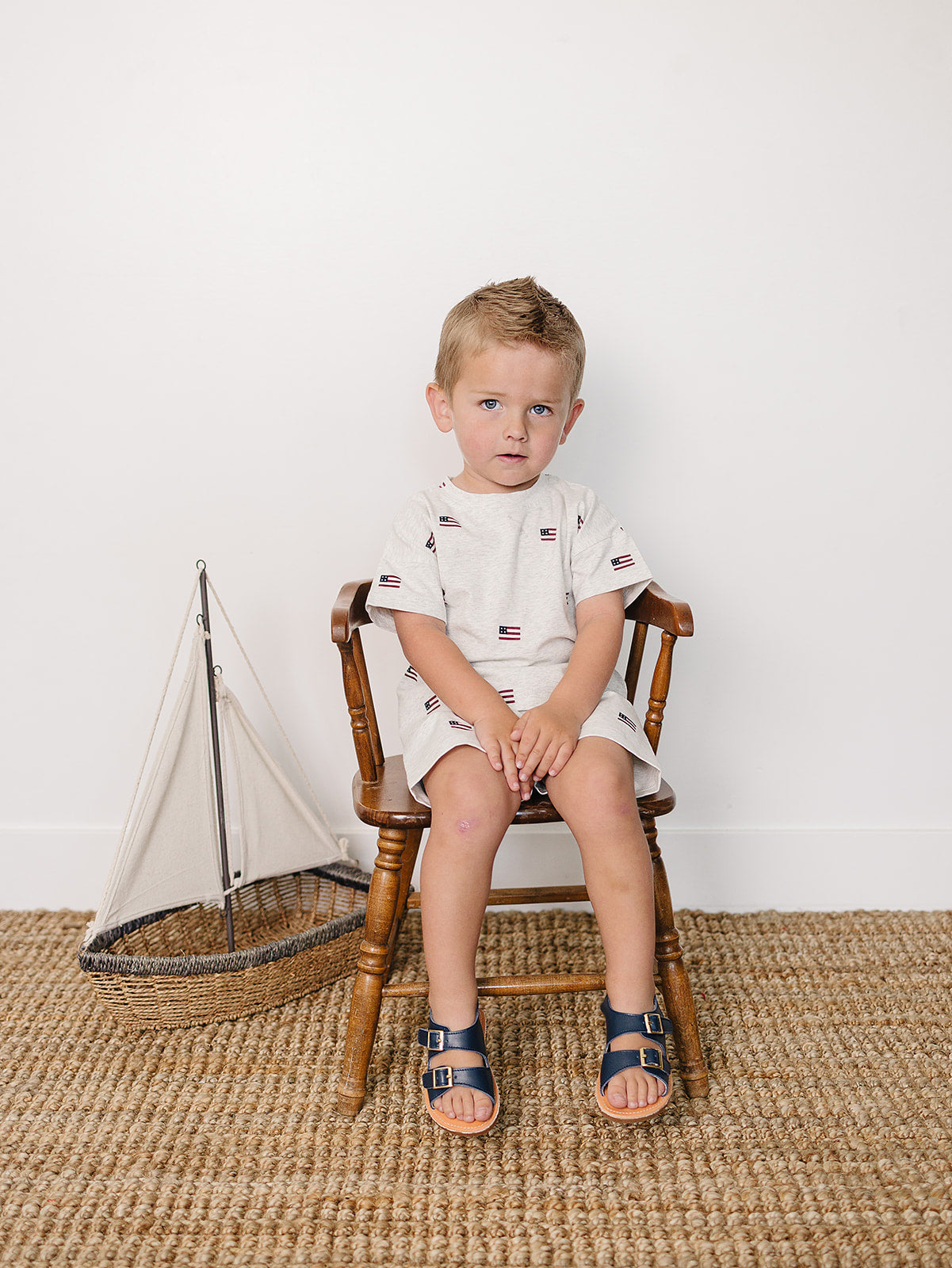 Flag Button Short Set