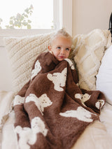 Three Little Tots Teddy Bear Plush Blanket, extra product detail
