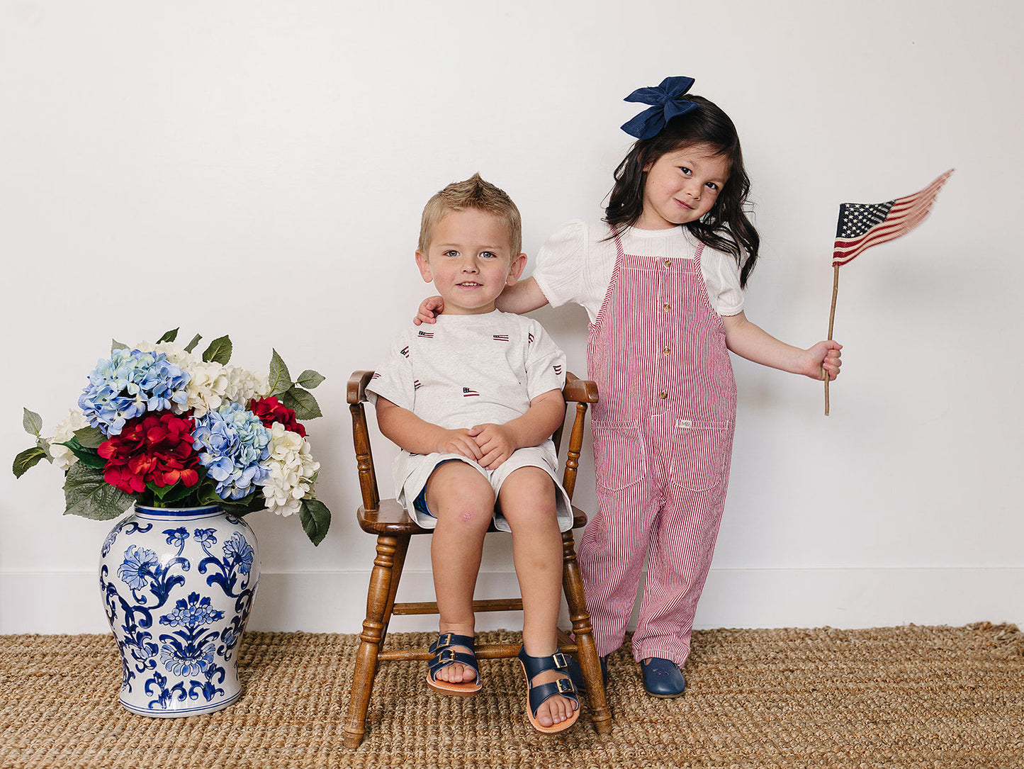 Flag Button Short Set