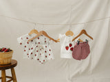 Three Little Tots Strawberry Ruffle Tee, extra product detail