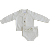 White Knit Bloomer Set