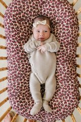 Taupe Knit Wrap Romper