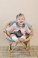 Olive Bloom Bubble Romper