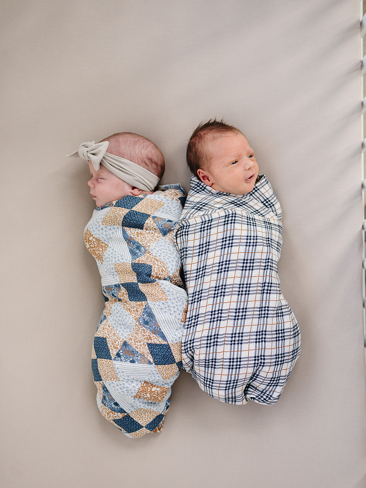 Patchwork Print Muslin Swaddle Blanket