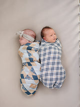 Patchwork Print Muslin Swaddle Blanket