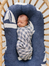 Vintage Plaid Muslin Swaddle Blanket