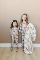 Three Little Tots Dusty Rose Peep Bamboo Cozy Set, alternate angle