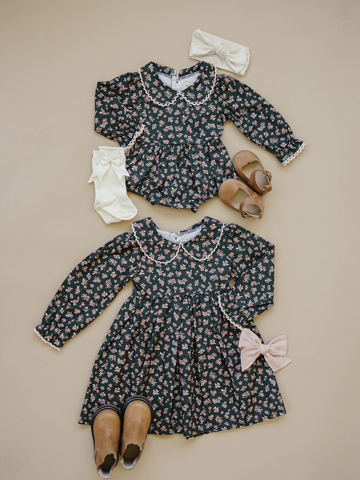 Three Little Tots Olive Bloom Dress, supplementary photo
