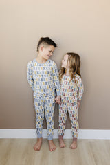 Three Little Tots Dusty Blue Peep Bamboo Cozy Set, additional product photo