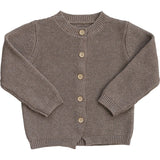 Brown Knit Button Down Cardigan