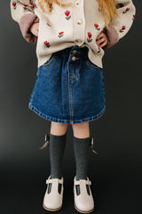Three Little Tots Dark Wash Denim Skirt, additional product photo