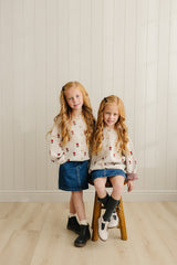Three Little Tots Dark Wash Denim Skirt, extra product detail