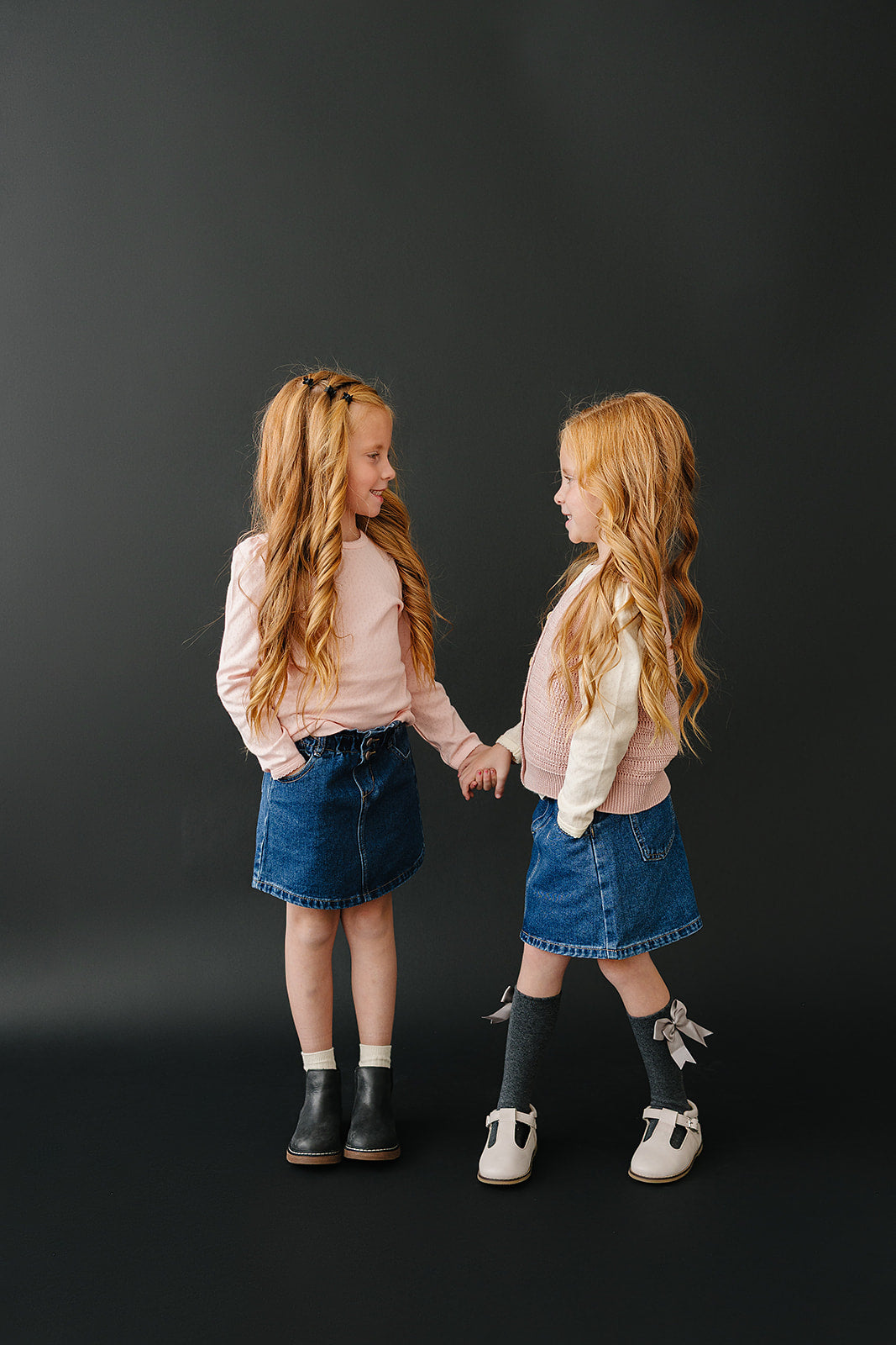 Three Little Tots Dark Wash Denim Skirt, another angle