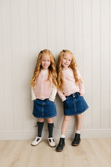 Three Little Tots Dark Wash Denim Skirt, additional view