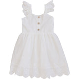 Three Little Tots White Eyelet Dress