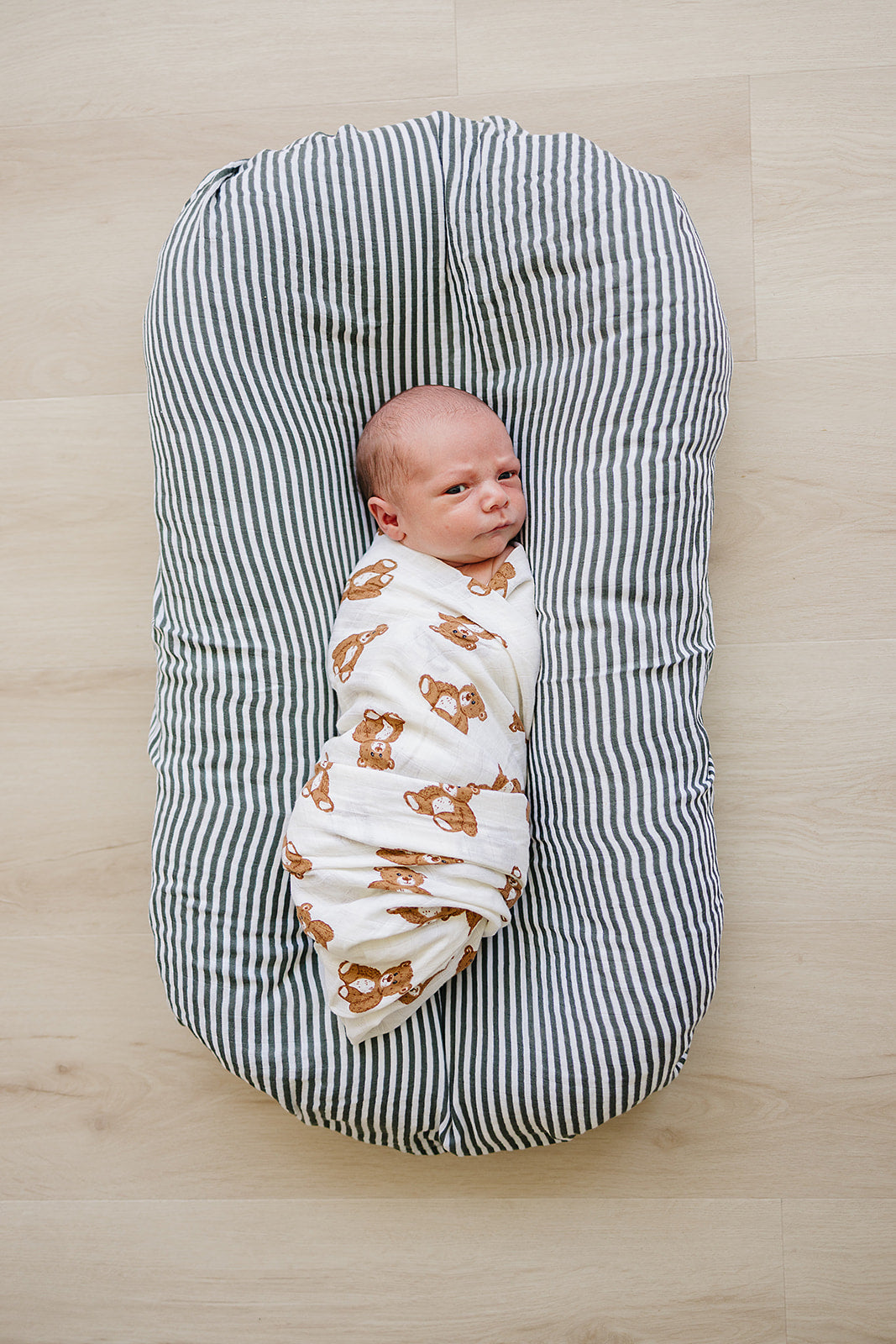 Three Little Tots Teddy Bear Swaddle Blanket, additional product photo