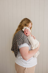 Three Little Tots Olive Bloom Muslin Burp Cloth, additional product photo
